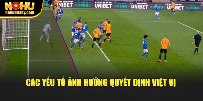 Các yếu tố ảnh hưởng quyết định việt vị